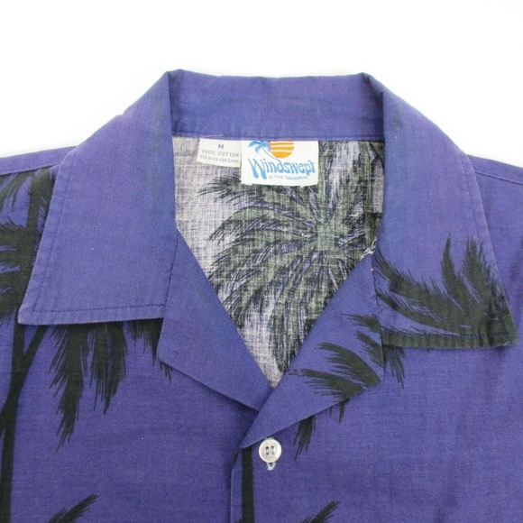 Vintage Windswept Bahamas Mens Purple Hawaiian - Picture 6 of 8